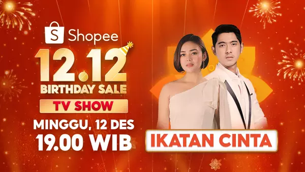 Al dan Andin dalam Shopee 12.12 Birthday Sale TV Show
