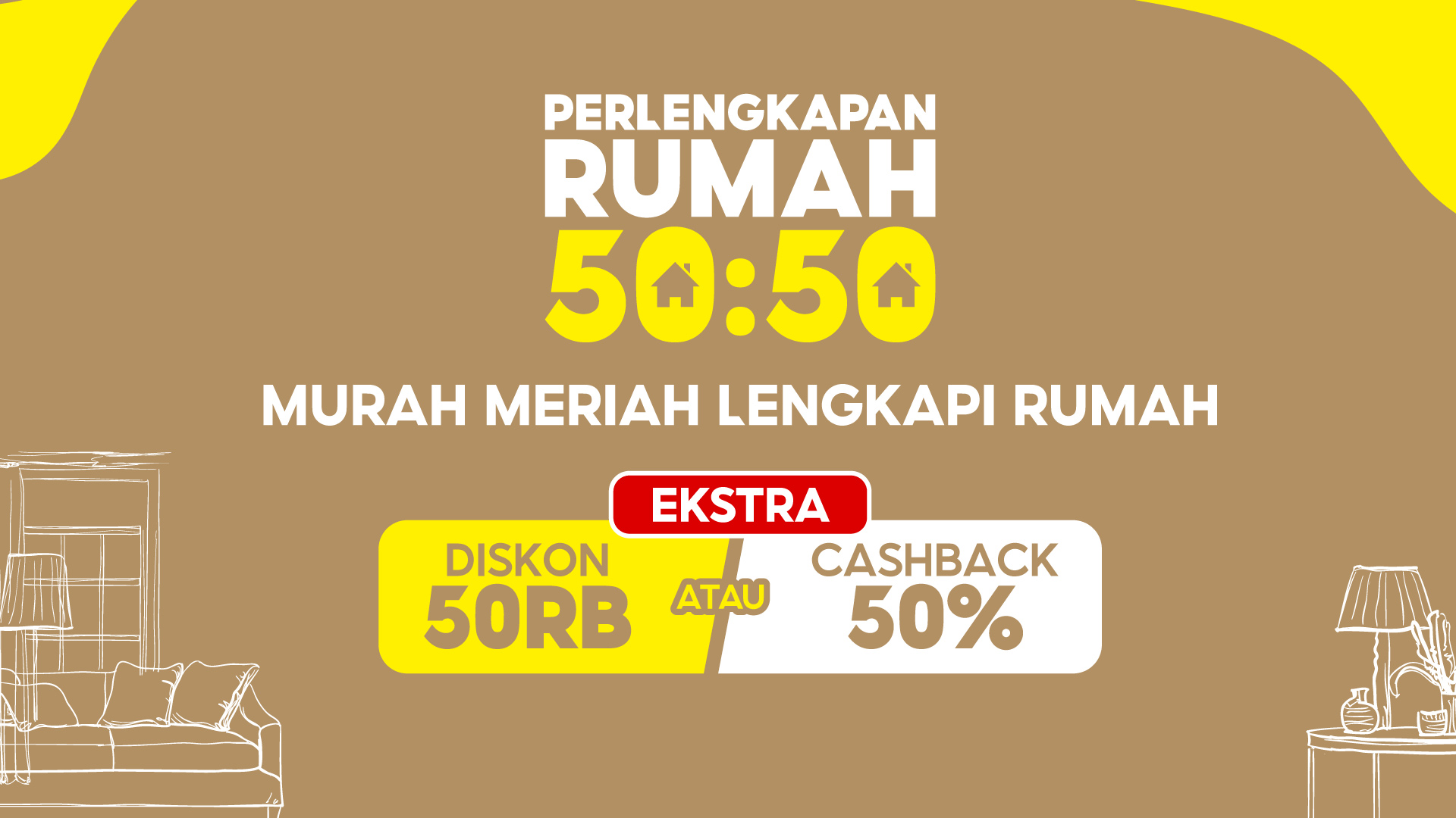 Promo Shopee Perlengkapan Rumah 50:50