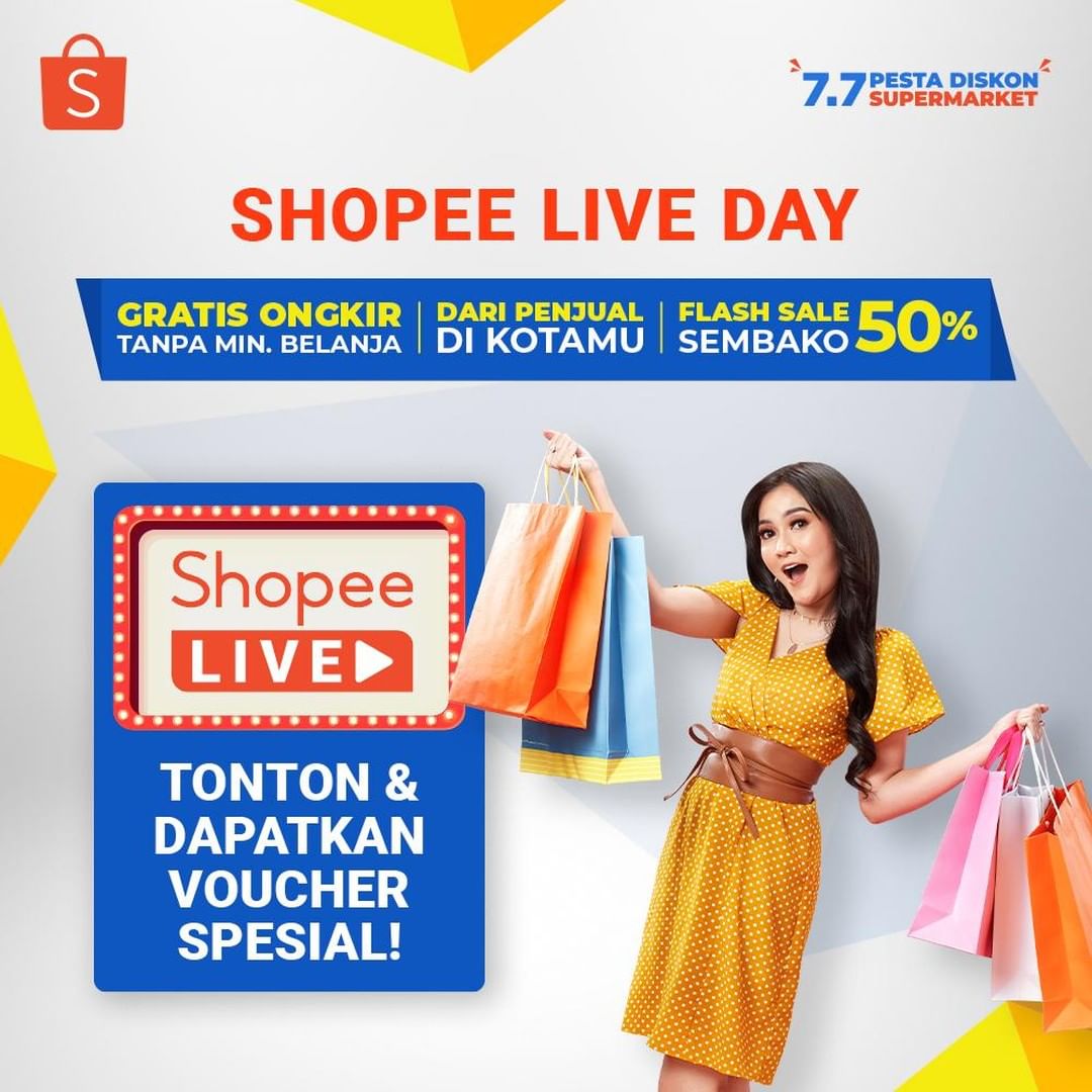 Shopee live day pesta diskon supermarket