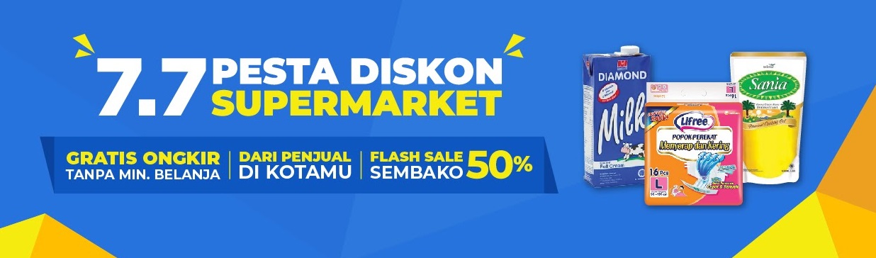 Shopee 7.7 Pesta Diskon Supermarket